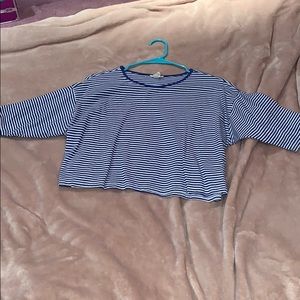 Blue and White striped shirt